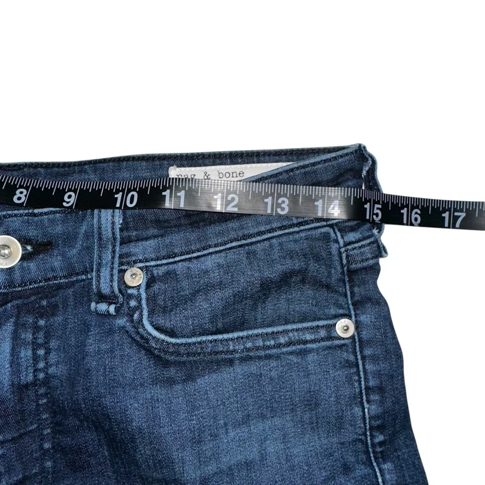 Rag & Bone Cate Mid-Rise Ankle Skinny Jeans Dark Wash 27 in April